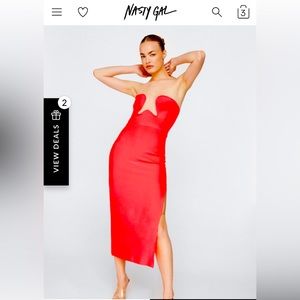 Nasty Gal red Dress
